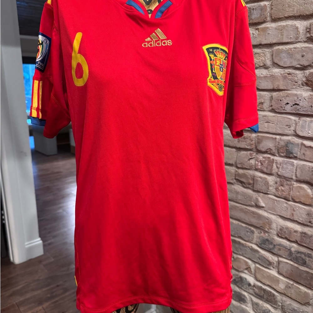 Adidas Red Spain Soccer Jersey XXL iniesta